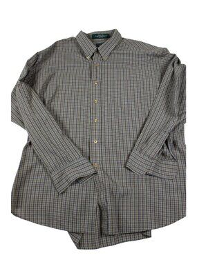 Carl Michaels XXL Wrinkle-Free Plaid Button-Up Shirt Mens Long Sleeve